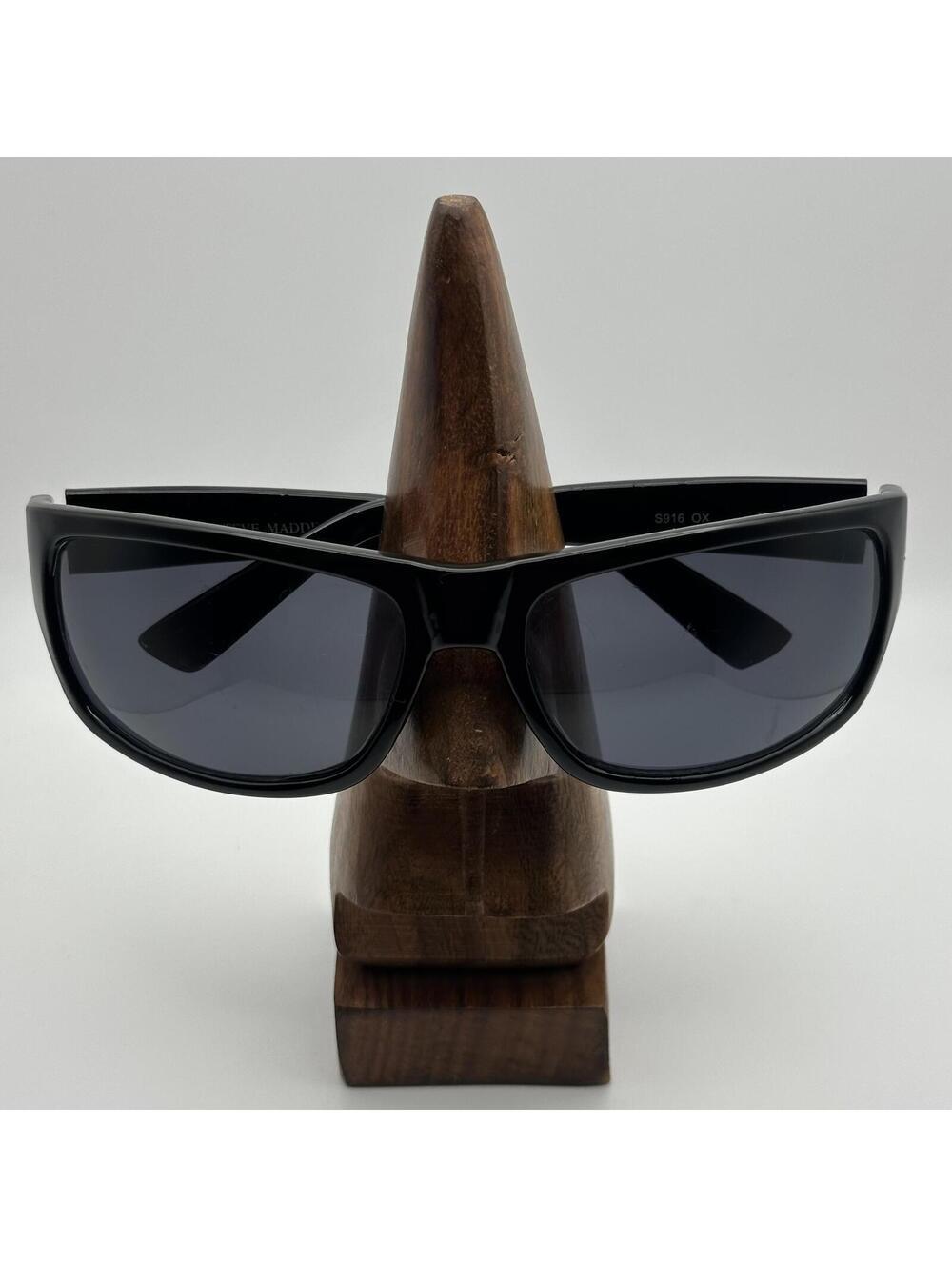 Steve Madden Black Wraparound Sunglasses